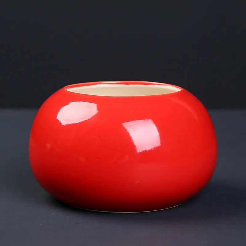 Geyao ceramic copper money grass hydroponics - Red