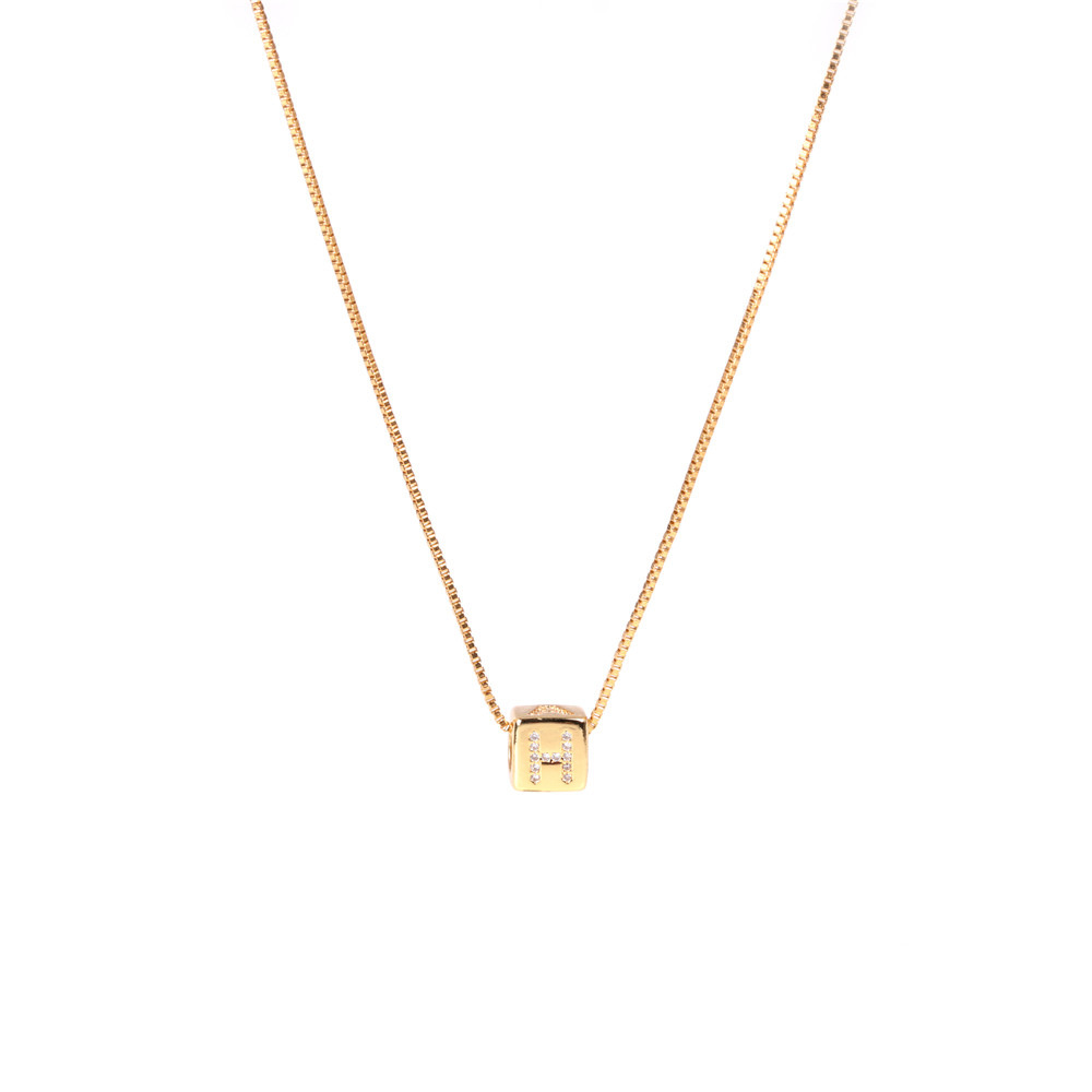 Dice zircon clavicle chain