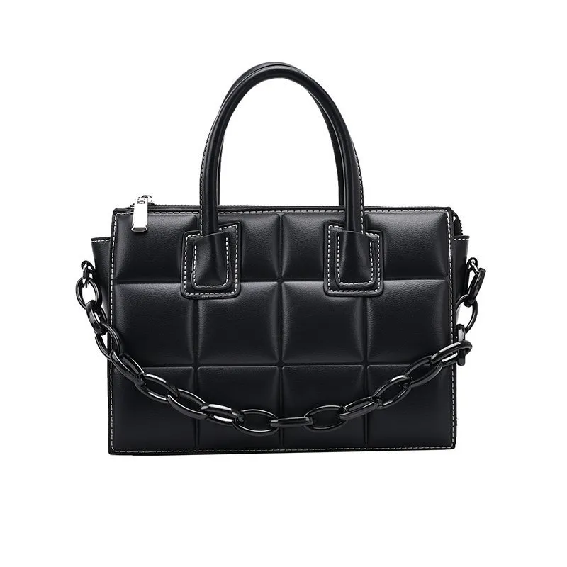 Straddle bag women's bag handbag box bag new style - Black