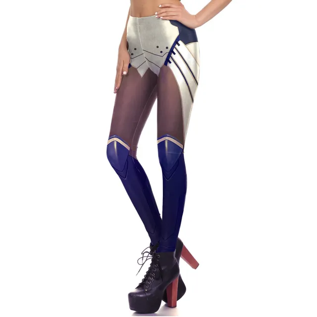 Stretch tight women's Leggings Blue - Shop at LoveMi