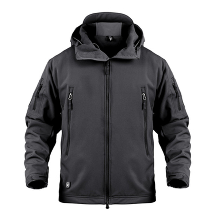 Shark skin soft shell coat