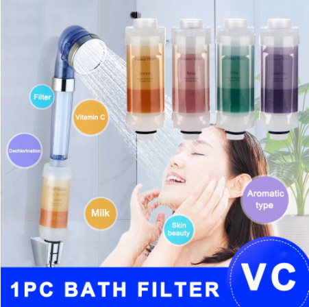 Household shower bath scented water filter