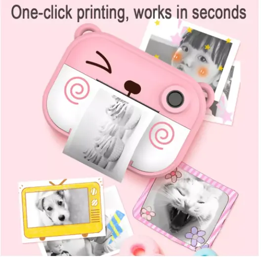 Printable camera children's digital small