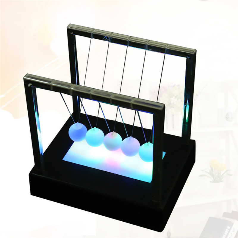 Colored glowing Newton pendulum (S-Black)