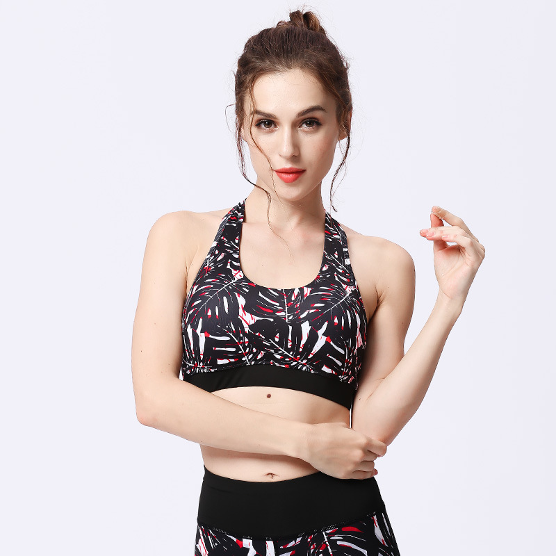 Title 5, Underwire Yoga Wear Printed Bra