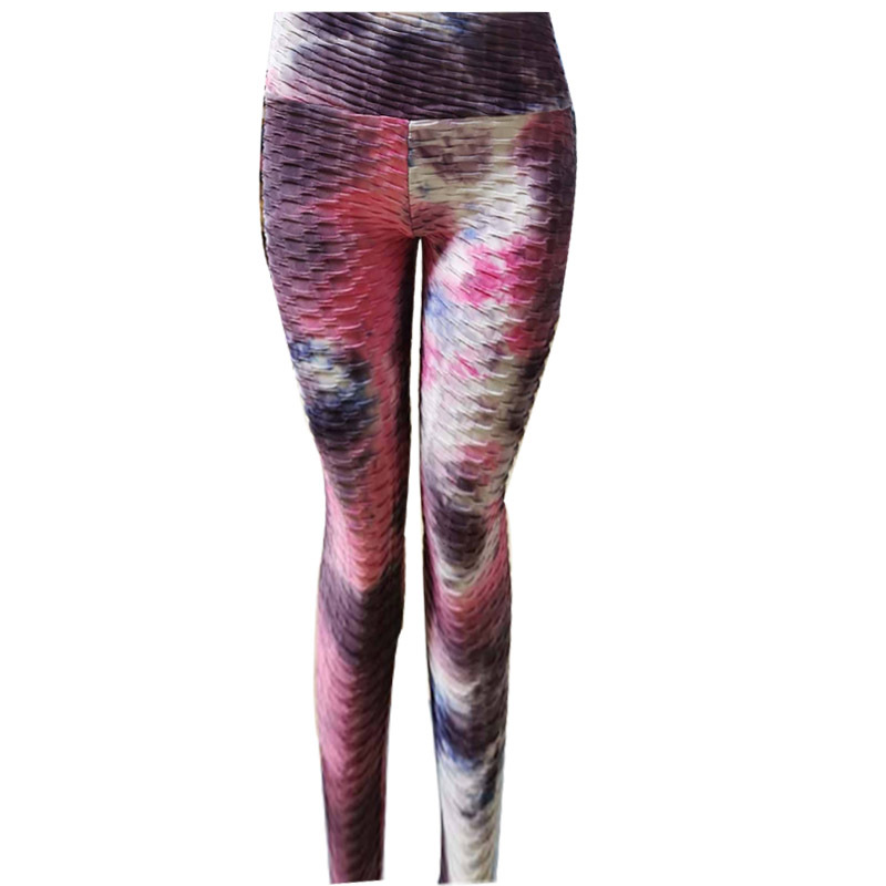 Tie-Dye Jacquard Hip Yoga Leggings, picture 5 of 12