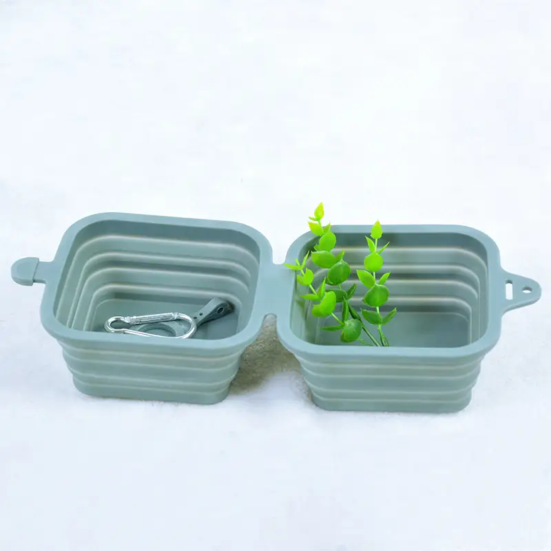 Pet silicone folding bowl