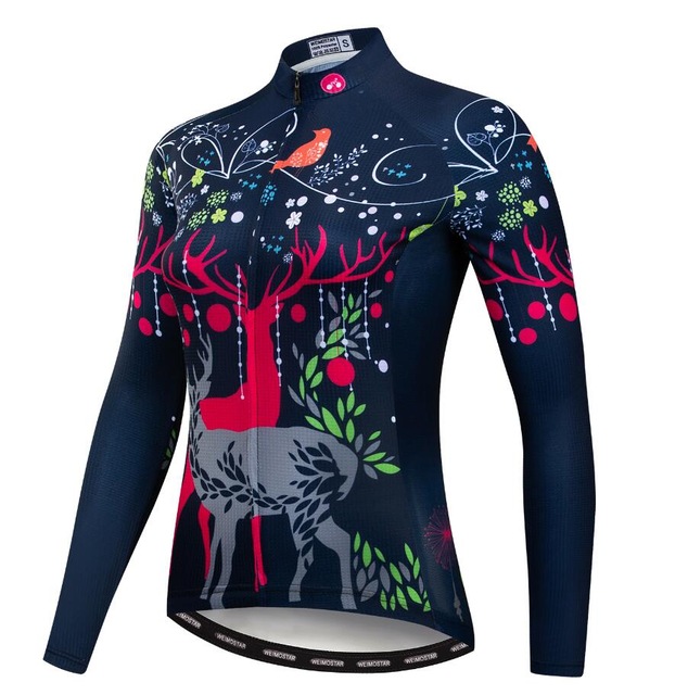 Women's long sleeve cycling suit