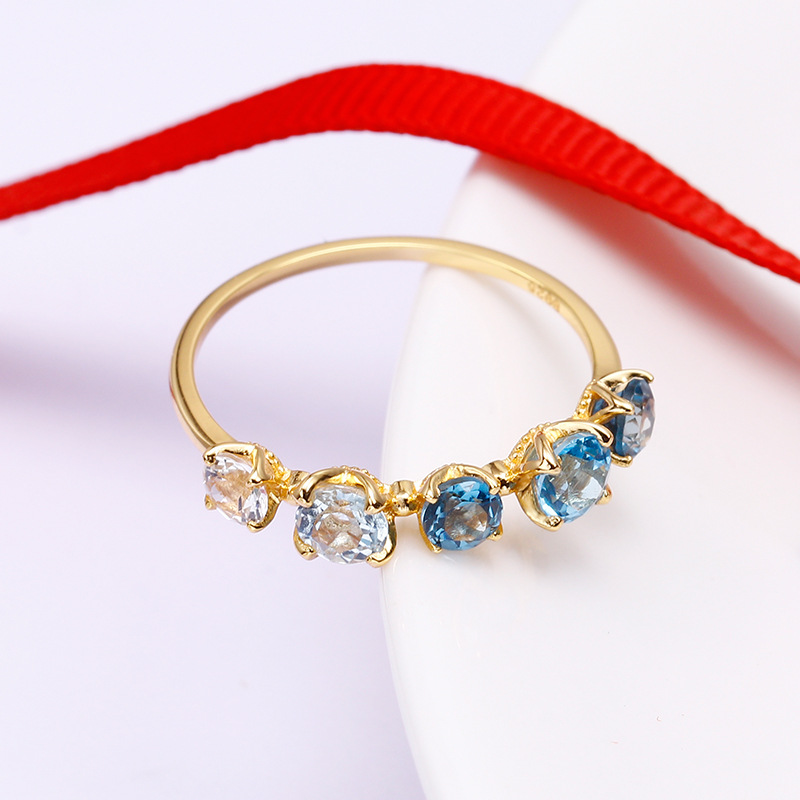 Gradient Topaz Ring