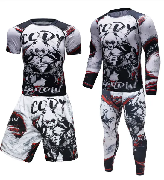 MMA Work Out Compression Rashguard T Shirt Men VS