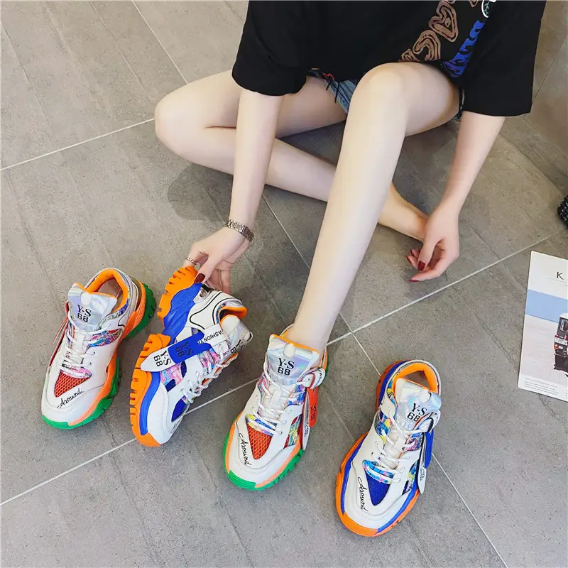Peach Jelly Breathable Daddy Shoes