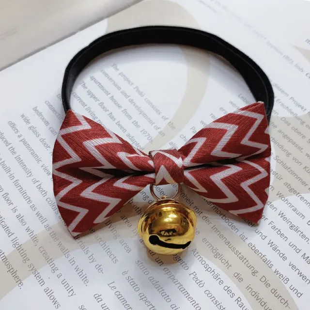 Pet bow tie bell Red - Shop at LoveMi