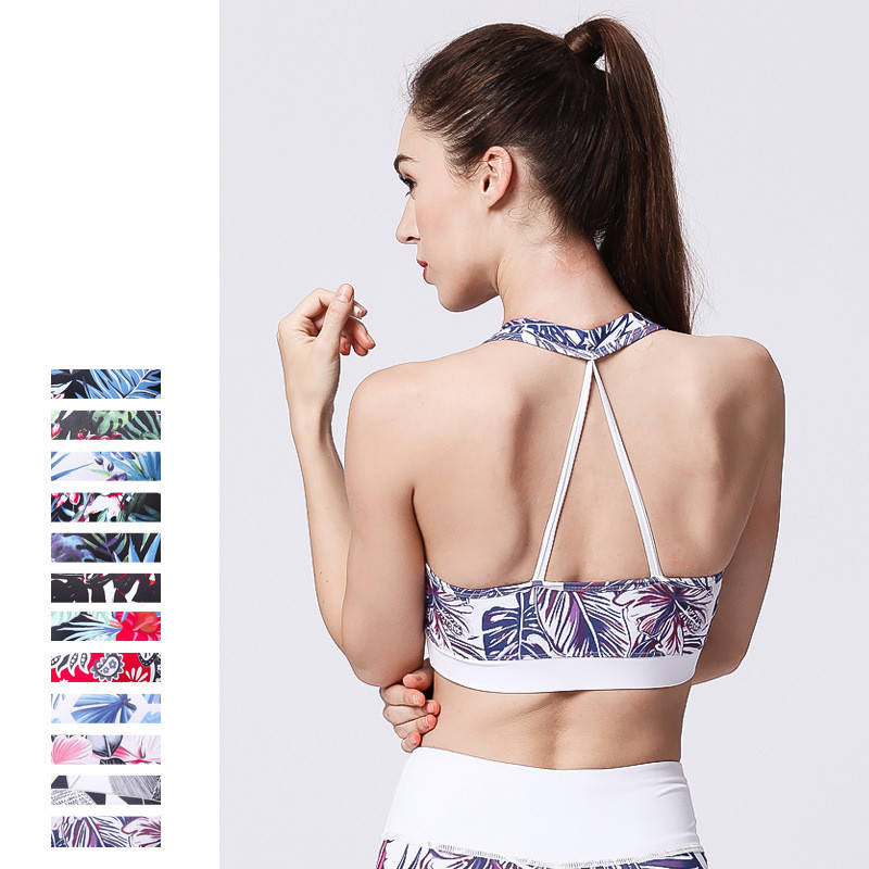 Title 1, Underwire Yoga Wear Printed Bra