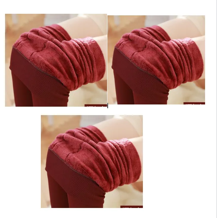 High Waisted Tights - Red 3Pcs