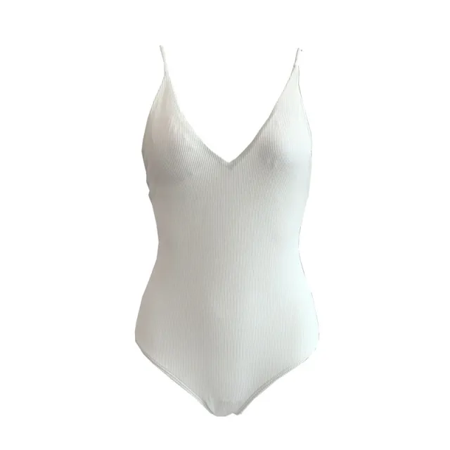 One piece swimsuit blouse bikini White - Shop at LoveMi