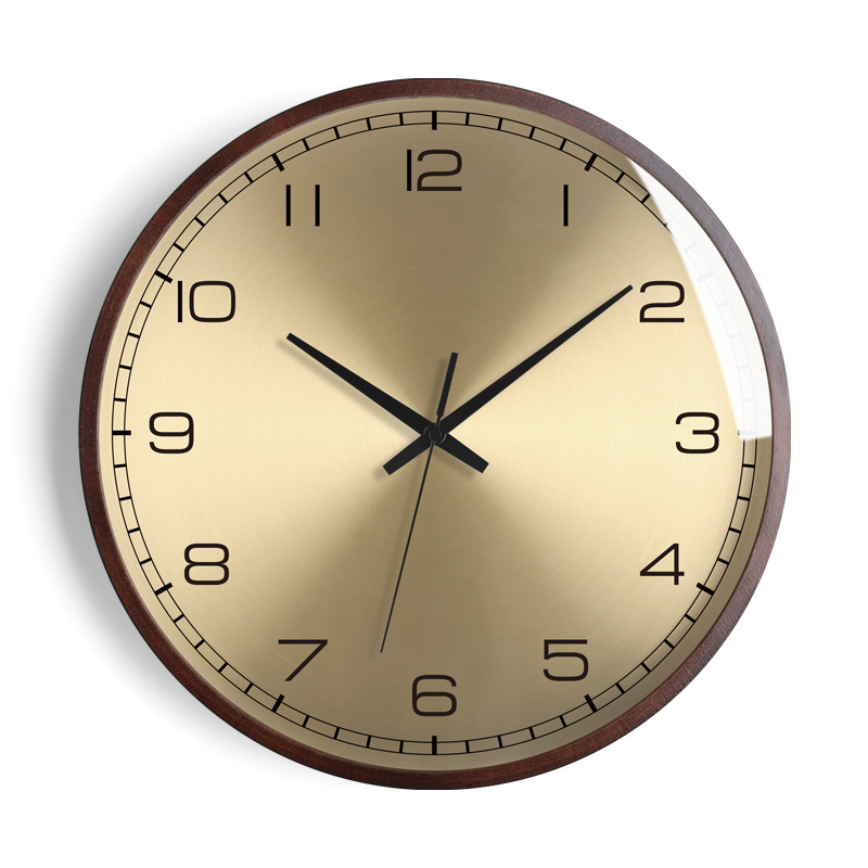Round Wooden Wall Clock, picture 2 of 5