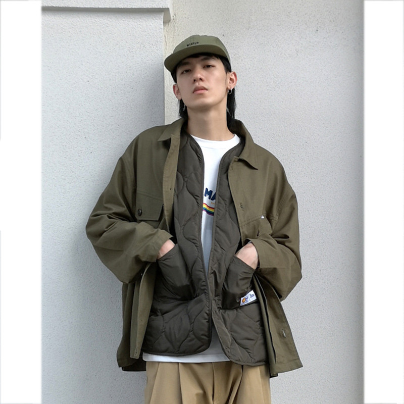 Two piece cotton waistcoat with simple and loose style