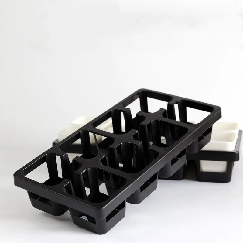 Succulents square pot - 2Black