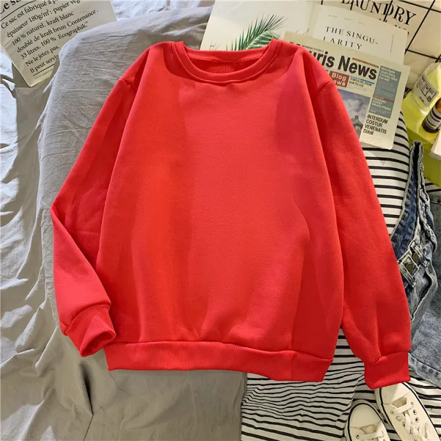 Round neck sweater Red - Shop at LoveMi
