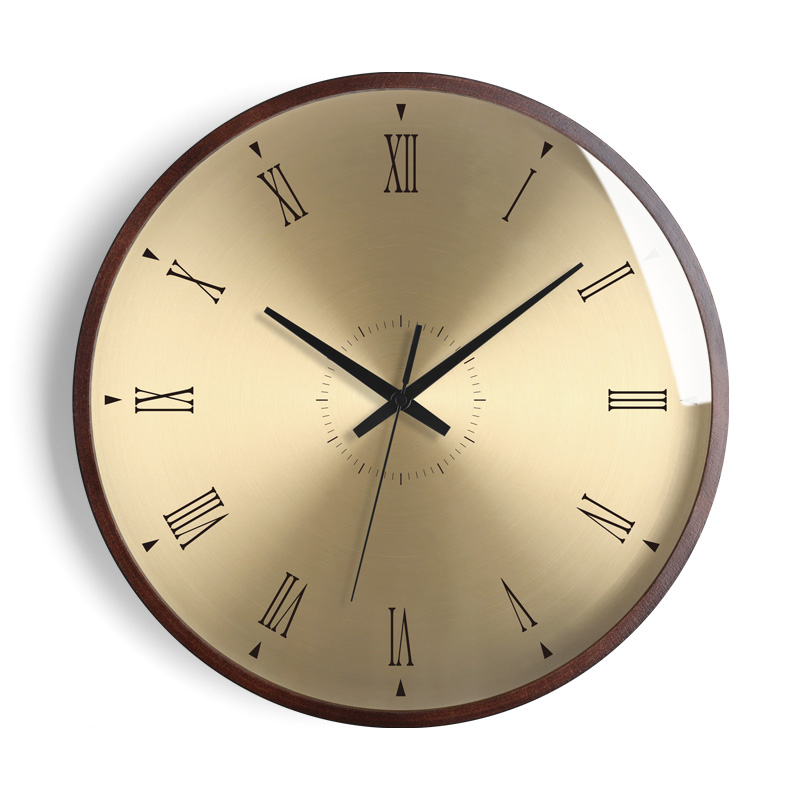 Round Wooden Wall Clock, picture 4 of 5