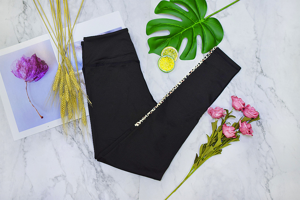 Leopard print yoga suit