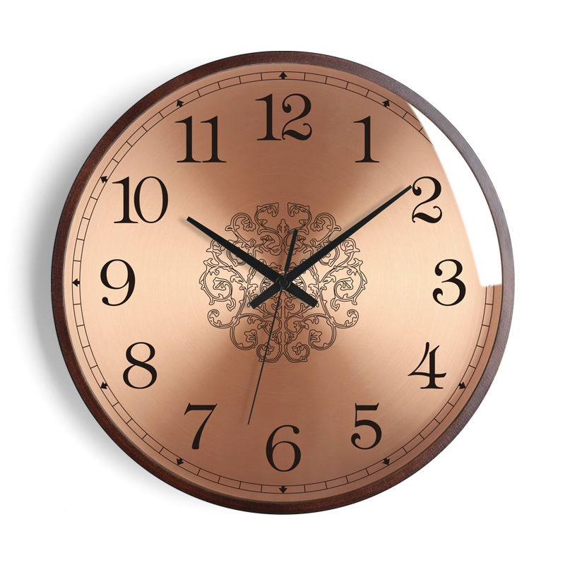 Round Wooden Wall Clock, picture 3 of 5