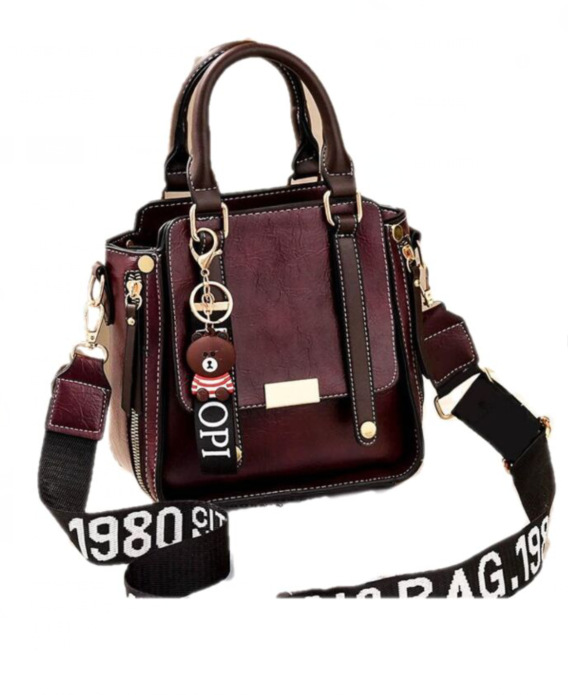 Shoulder messenger solid color trendy fashion ladies bag