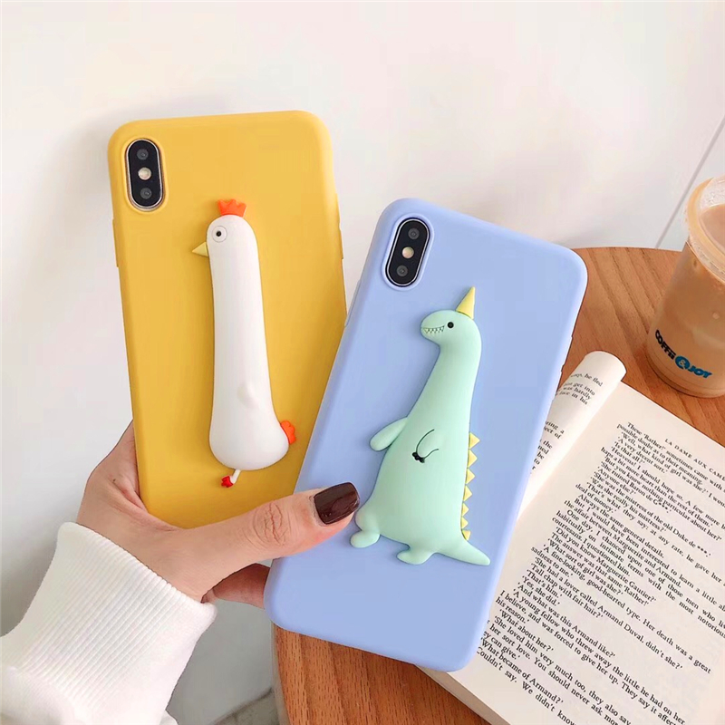 Three dimensional lovely silicone mobile phone case - Image 2