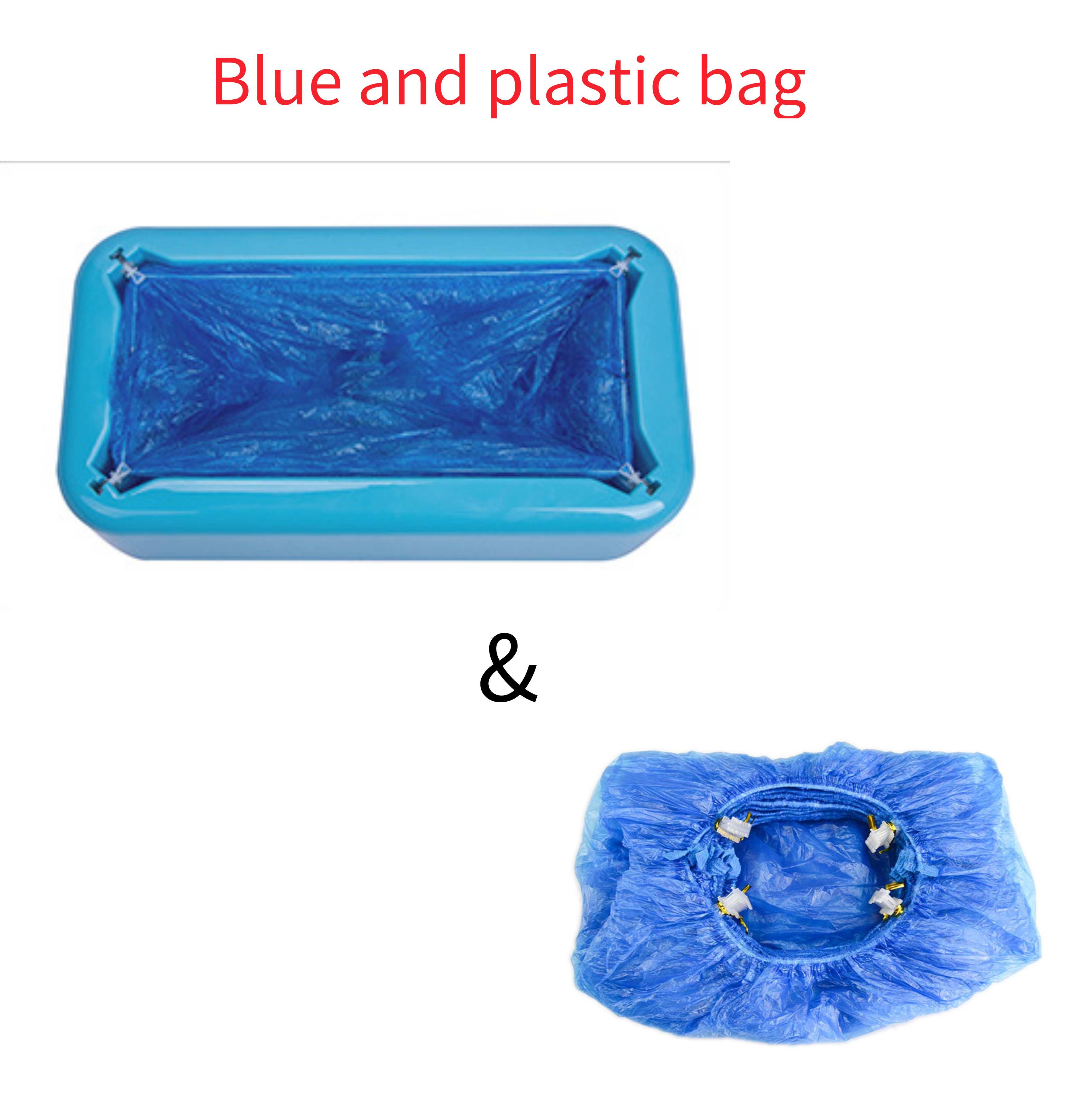 Blue and Plastic bag