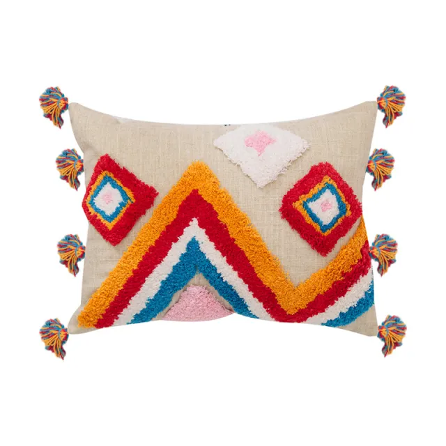 Geometric tassel pillowcase Zr9 - Shop at LoveMi