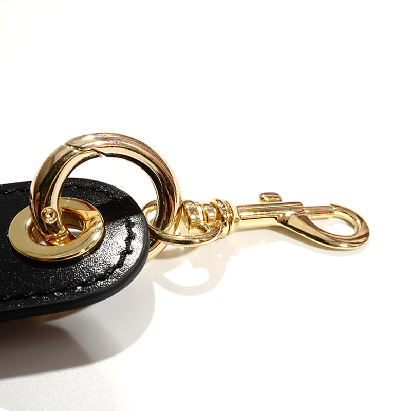 Cowhide leather keychain 5