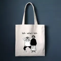 Tote bag in canvas - White - View 1