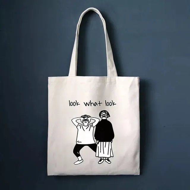 Tote bag in canvas White - Shop at LoveMi