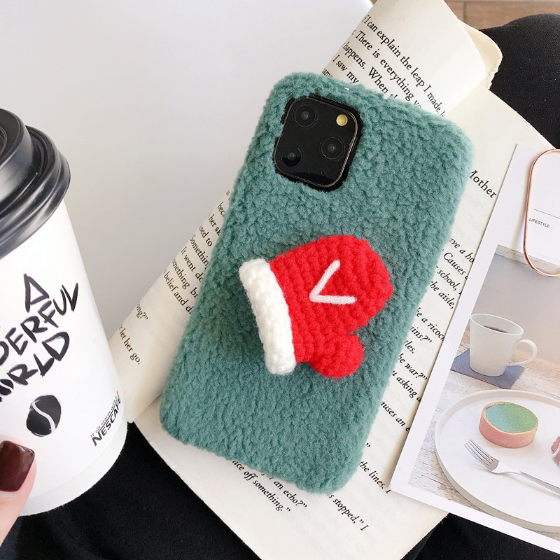 Compatible with Apple , Cute woolen glove phone case - Image 4