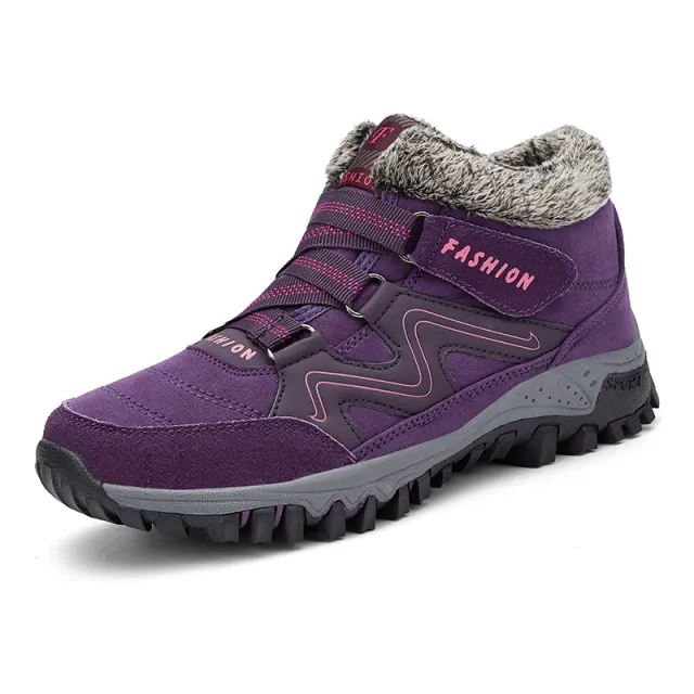 Winter warm and velvet thick couple shoes Purple - Shop at LoveMi