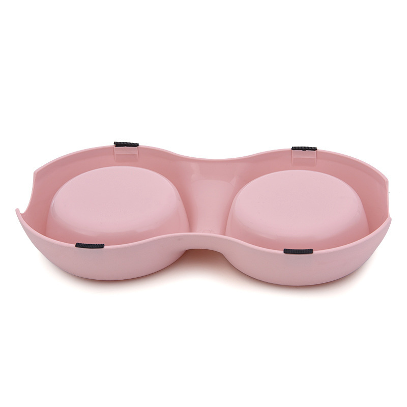 Round macaron double bowl