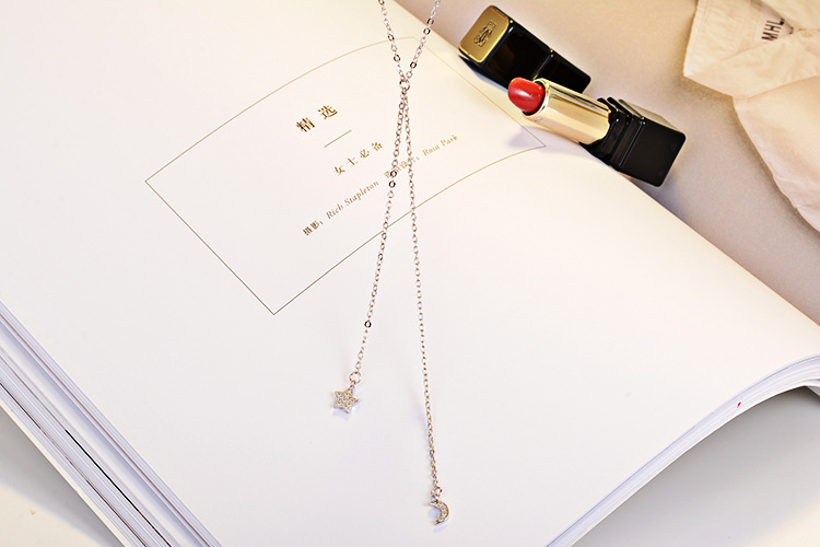 Fashion Star Moon leisure long sweater chain