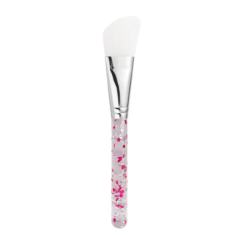 Single silicone mask brush with silicone brush soft tip - Pink