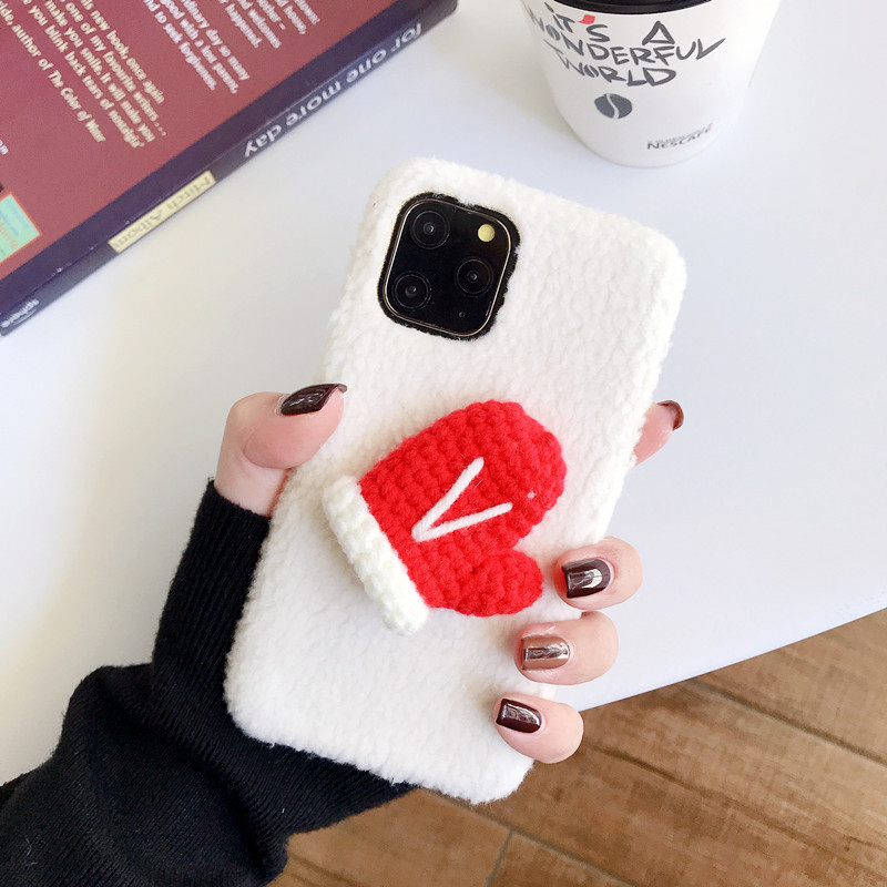 Compatible with Apple , Cute woolen glove phone case - Image 2