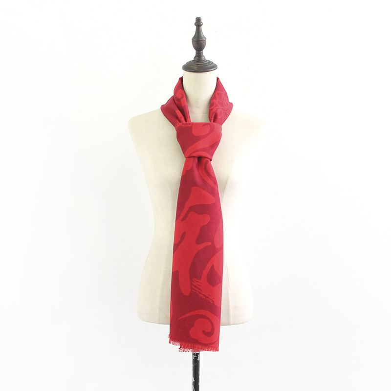 Big red annual celebration warm scarf