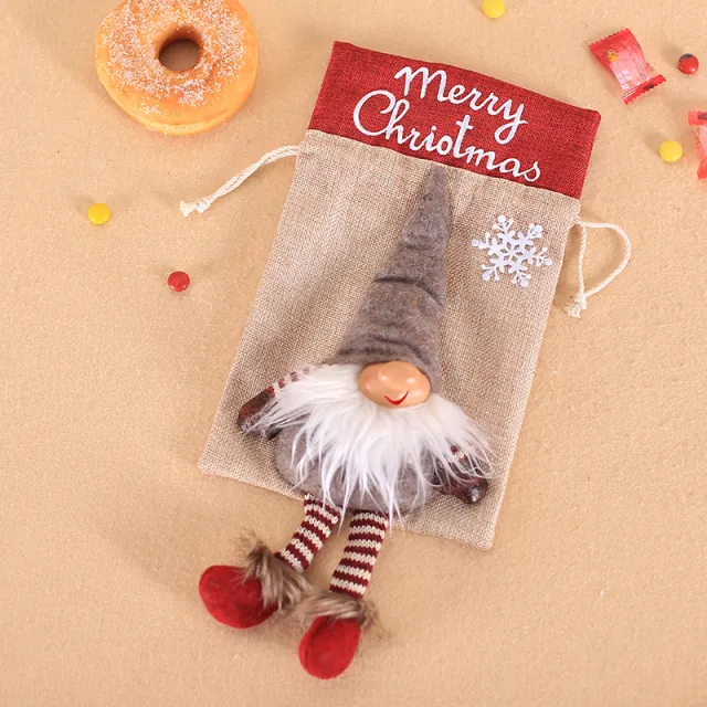 Santa Claus's burlap sack Grey Hat - Shop at LoveMi