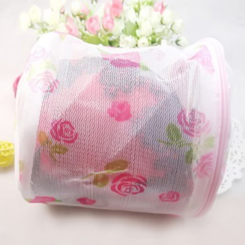 Double layer printing bra underwear laundry bag