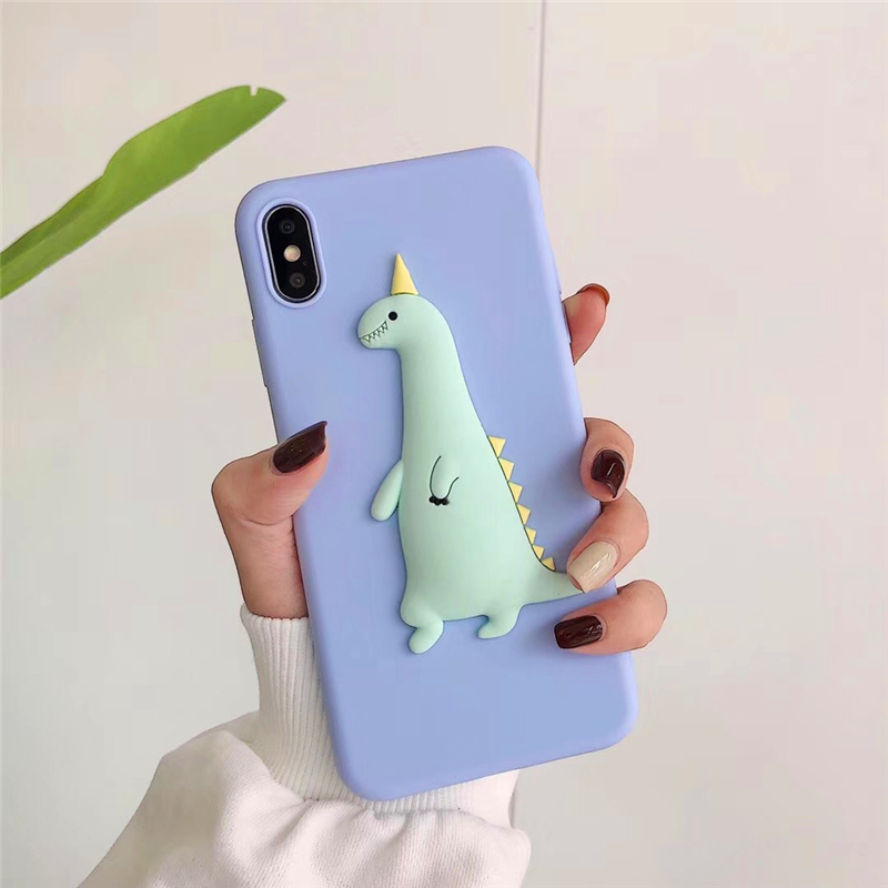 Three dimensional lovely silicone mobile phone case