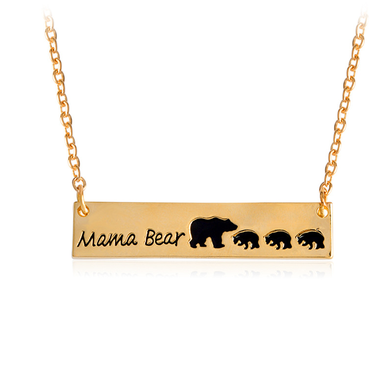 MaMa Bear Bear Pendant Necklace Good Friends Family Series