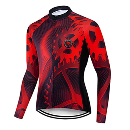 Teleyi cycling jersey long sleeve suit winter
