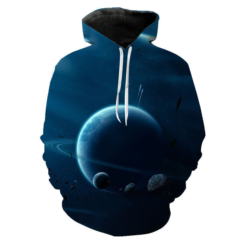 3D digital print long sleeve Hoodie