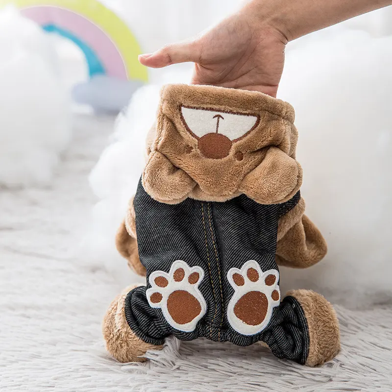 Pet Fun Paw Print Bear Pet Clothes