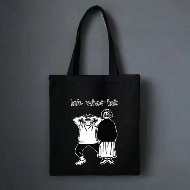 Tote bag in canvas - Black