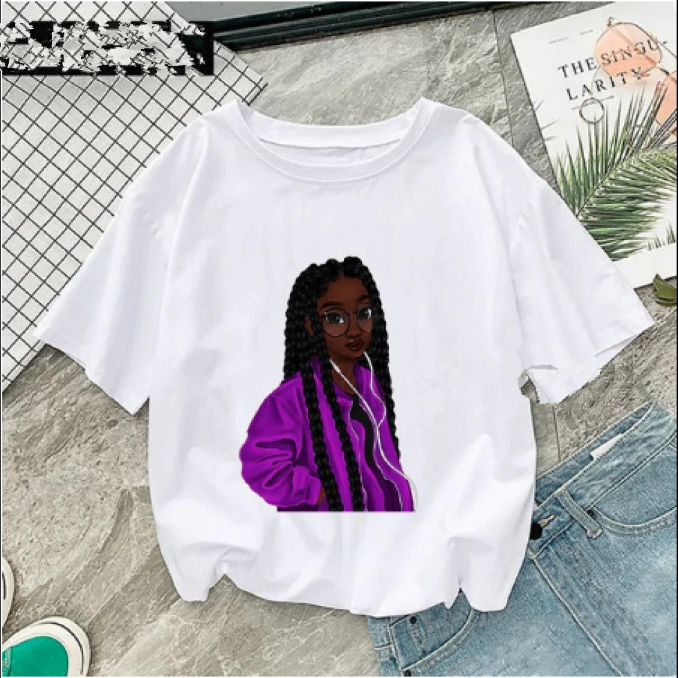 Title 1, African girl print short sleeve