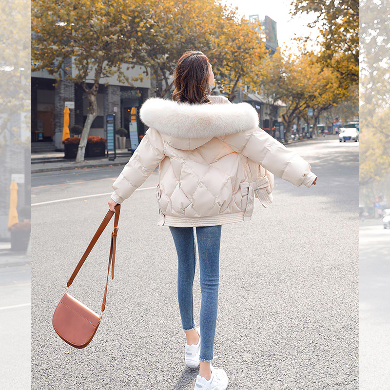 Title 3, Fashionable thick cotton padded jacket with fur...